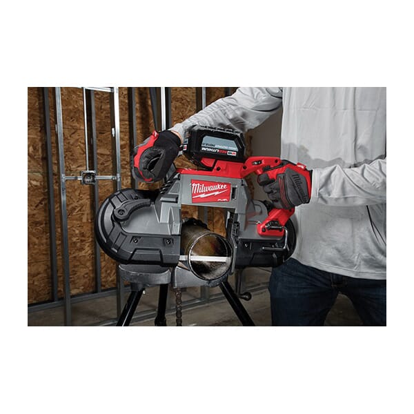 Milwaukee® 48-39-0609 Compact Extreme Thick Metal Portable Band Saw Blade, 35-3/8 in L, 1/2 in W x 0.02 in THK, 8/10 TPI, Bi-Metal Body